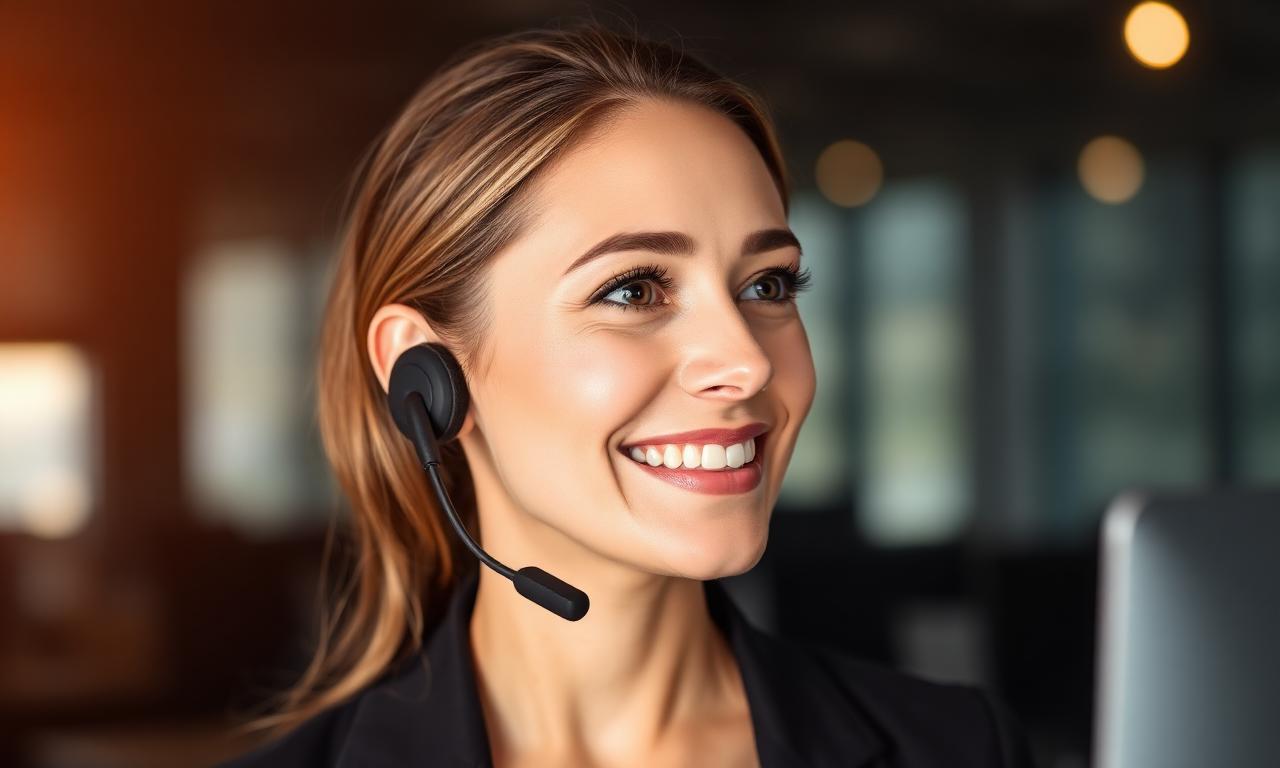 Heritage Casino support agent wearing a headset